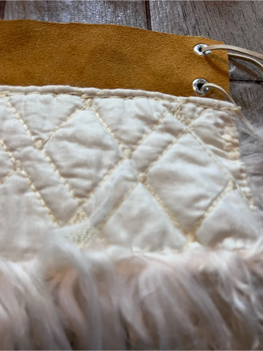 Authentic Custom handcrafted lamb fur boot toppers or foot/ankle adornment